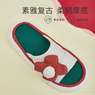 New Fashion Women Linen Mesh Breathable Slippers